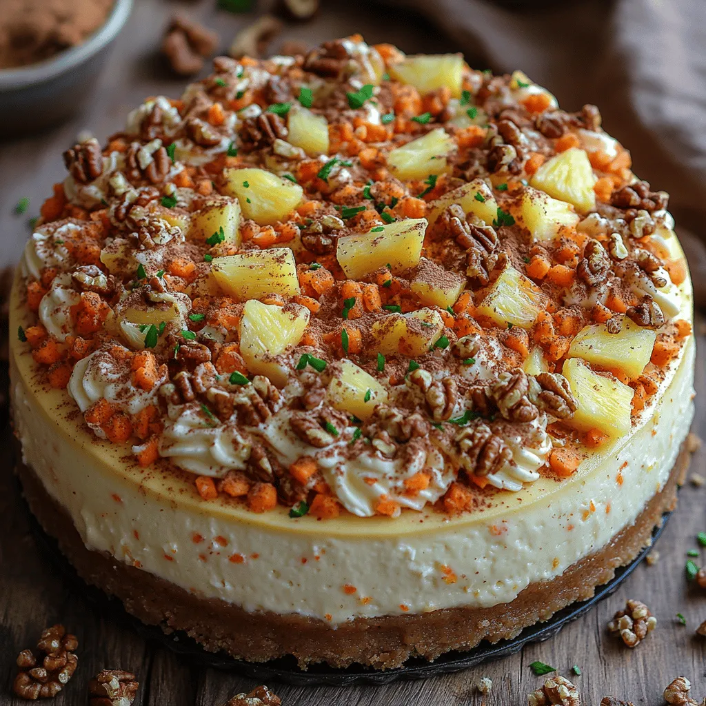 Der himmlische Karottenkuchen-Käsekuchen ist nicht nur ein Dessert, sondern ein wahres Geschmackserlebnis! Diese köstliche Kreation kombiniert die saftige Süße eines traditionellen Karottenkuchens mit der cremigen, luxuriösen Textur eines Käsekuchens. Die harmonische Verschmelzung von warmen Gewürzen, frischen Karotten und dem reichhaltigen Frischkäse sorgt dafür, dass dieser Kuchen zu jedem Anlass ein Highlight darstellt – sei es für einen festlichen Geburtstag, ein gemütliches Familienessen oder einfach nur zum Verwöhnen.