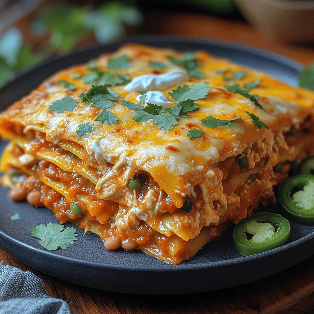 Die Zesty Mexikanische Lasagne ist ein aufregendes und schmackhaftes Gericht, das die traditionellen Aromen Mexikos mit der beliebten italienischen Lasagne vereint. Dieses Rezept bietet eine perfekte Mischung aus würzigem Hähnchen oder Rinderhackfleisch, herzhafter Salsa und cremigem Käse, alles eingekuschelt zwischen schichtweise Tortillas aus Mais. Es ist nicht nur einfach zuzubereiten, sondern auch ideal für Familienessen oder gesellige Zusammenkünfte mit Freunden. Die Zesty Mexikanische Lasagne lässt sich zudem wunderbar an individuelle Geschmäcker anpassen, sodass Sie kreativ werden können, ohne die Grundidee zu verlieren.
