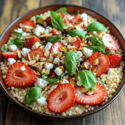 Erdbeeren sind nicht nur lecker, sondern auch äußerst gesund. Sie sind reich an Antioxidantien, Vitaminen und Mineralstoffen, die zahlreiche Vorteile für den Körper bieten. Insbesondere enthalten sie viel Vitamin C, das für die Stärkung des Immunsystems sorgt und die Hautgesundheit fördert. Zudem sind Erdbeeren kalorienarm und enthalten Ballaststoffe, die die Verdauung unterstützen. Mit ihrem süßen Geschmack sind sie die perfekte Ergänzung zu herzhaften Zutaten wie Feta-Käse.
