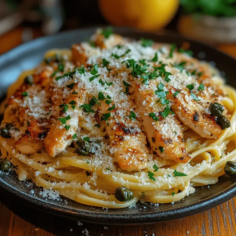Das Hühnchen Piccata Pasta ist ein einfaches, aber dennoch raffiniertes Gericht, das sich hervorragend für ein schnelles Abendessen oder besondere Anlässe eignet. Die Kombination aus zartem Hühnchen, al dente Pasta und einer frisch zubereiteten Sauce aus Zitronensaft und Kapern macht dieses Gericht zu einem wahrhaft geschmacklichen Erlebnis. In diesem Artikel erfahren Sie, wie Sie dieses köstliche Gericht zubereiten können, während wir auf die verschiedenen Zutaten und die Zubereitung eingehen. Dieses Rezept ist nicht nur leicht nachzukochen, sondern auch eine wunderbare Möglichkeit, den frischen Geschmack von Zitrone und Kapern zu genießen.