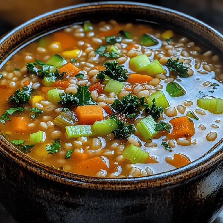 Die Grundzutaten der Erntegerstensuppe sind einfach und leicht erhältlich. Hier werden wir die einzelnen Zutaten aufschlüsseln und deren gesundheitliche Vorteile präsentieren: