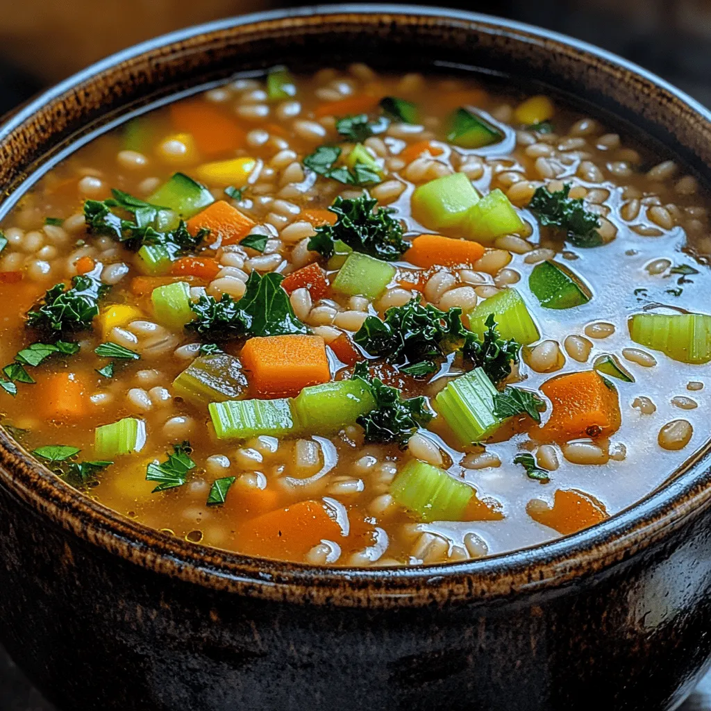 Die Grundzutaten der Erntegerstensuppe sind einfach und leicht erhältlich. Hier werden wir die einzelnen Zutaten aufschlüsseln und deren gesundheitliche Vorteile präsentieren: