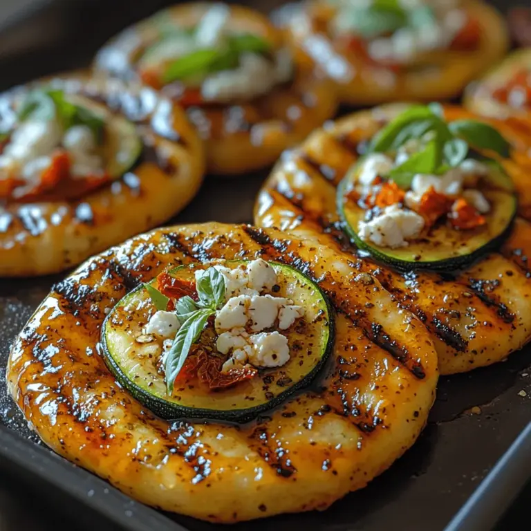 In der Welt der schnellen und gesunden Küche sind gegrillte Zucchini-Feta-Faltbrote eine wahre Bereicherung. Diese köstliche und nahrhafte Mahlzeit kombiniert die frischen Aromen von Zucchini, würzigem Feta und aromatischen Kräutern zu einem perfekten Snack oder einer leichten Hauptspeise. Ob für ein Sommerpicknick, ein Grillfest mit Freunden oder einfach nur für eine gesunde Mahlzeit zu Hause, dieses Rezept ist vielseitig und einfach zuzubereiten.