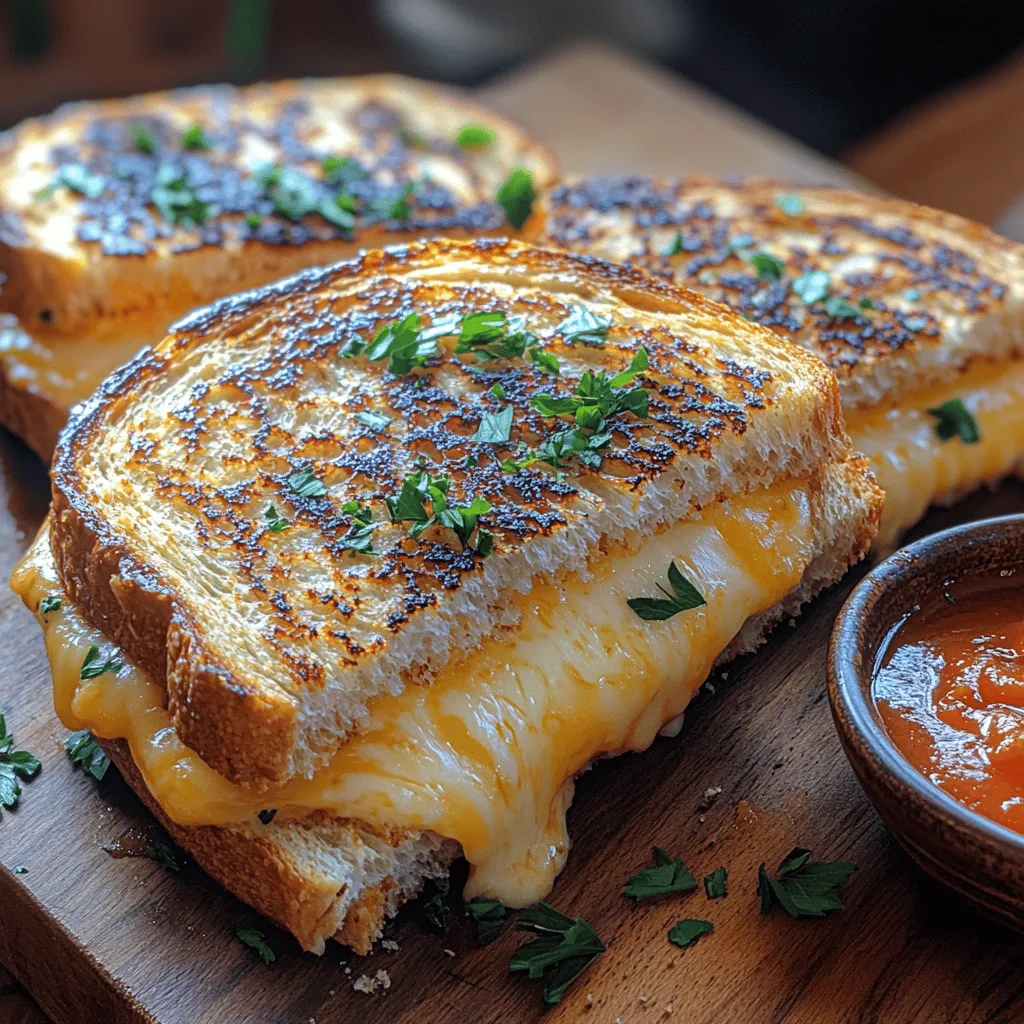 Das Fundament eines jeden großartigen Grillkäse-Sandwiches ist das Brot. Für dieses Rezept haben wir uns für rustikales Sauerteigbrot entschieden. Dieses Brot ist nicht nur geschmacklich komplexer als herkömmliches Weißbrot, sondern bietet auch eine hervorragende Struktur, die beim Grillen knusprig bleibt. Die Säure des Sauerteigs ergänzt die reichhaltigen Aromen von Käse und Knoblauch perfekt und verleiht dem Sandwich eine besondere Tiefe.