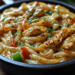 Die Auswahl der richtigen Zutaten ist entscheidend für den Geschmack und die Qualität des Gerichts. Hier sind die Hauptzutaten, die Sie für die Zubereitung des cremigen Cajun-Hühnchen Alfredo benötigen:
