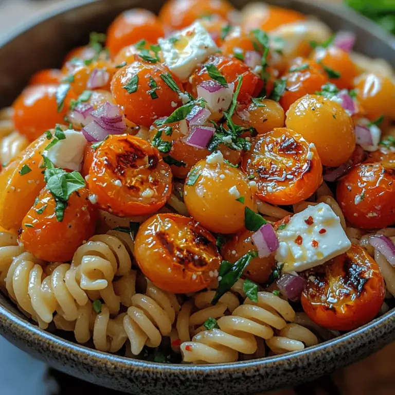 In der Welt der schnellen und gesunden Gerichte sticht der geröstete Tomaten-Feta-Pasta-Salat besonders hervor. Dieses Rezept vereint die Aromen der mediterranen Küche und ist ein perfektes Beispiel dafür, wie frische Zutaten das Geschmackserlebnis auf ein neues Level heben können. Wenn Sie auf der Suche nach einem einfachen, aber geschmackvollen Gericht sind, das sowohl als Hauptspeise als auch als Beilage dient, dann sind Sie hier genau richtig.