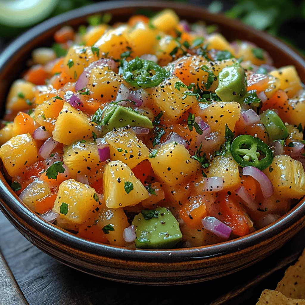 Die Hauptbestandteile der Ananas-Salsa sind entscheidend für ihren unverwechselbaren Geschmack und ihre gesundheitlichen Vorteile. Lassen Sie uns die einzelnen Zutaten näher betrachten und herausfinden, warum sie in diesem Rezept unverzichtbar sind.