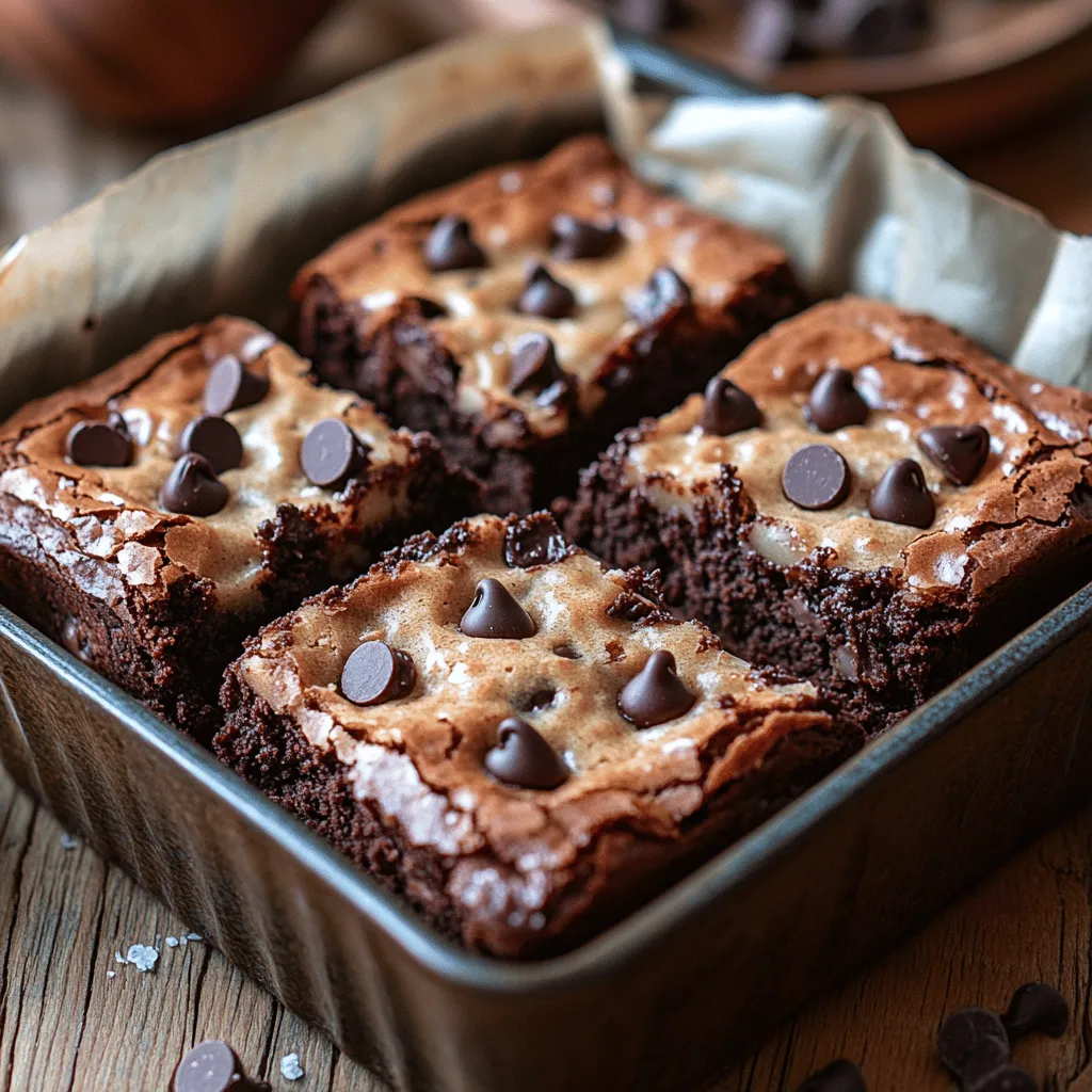 Um diese köstlichen Schokoladenkekse-Brownies zuzubereiten, benötigen Sie die folgenden Zutaten, die sowohl für die Brownie- als auch für die Keksschicht wichtig sind: