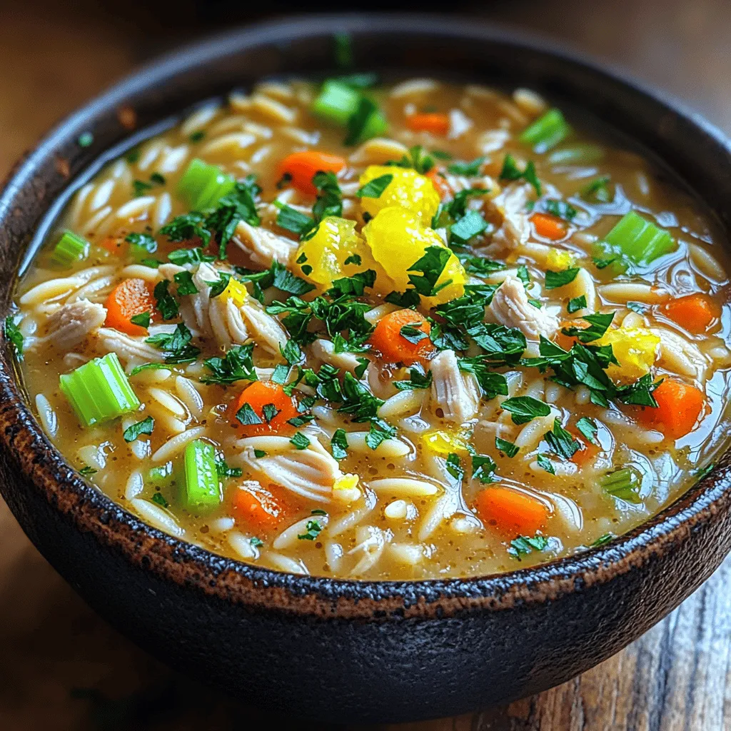 In der kalten Jahreszeit gibt es nichts Besseres als eine warme, beruhigende Suppe, die nicht nur sättigt, sondern auch den Gaumen erfreut. Die Zesty Creamy Lemon Chicken Orzo Soup ist genau das: eine köstliche Mischung aus zartem Hähnchen, frischem Gemüse und der erfrischenden Note von Zitrone, die jeden Löffel zu einem Erlebnis macht. Diese Suppe ist nicht nur einfach zuzubereiten, sondern bietet auch eine Vielzahl von Aromen, die perfekt zusammen harmonieren.