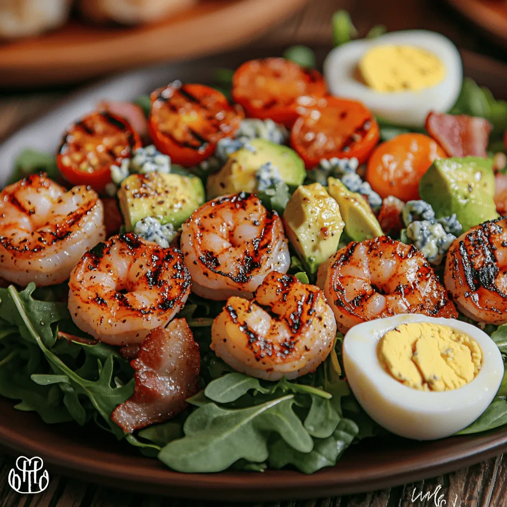 Um den Gegrillten Garnelen-Cobb-Salat zuzubereiten, benötigen wir frische und qualitativ hochwertige Zutaten. Hier ist eine Übersicht über die einzelnen Komponenten: