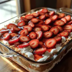 Um die Süße Erdbeertraum-Lasagne zuzubereiten, benötigen Sie eine übersichtliche Liste an Zutaten, die sowohl gut erhältlich als auch einfach zu verarbeiten sind. Lassen Sie uns einen genaueren Blick auf die einzelnen Komponenten werfen: