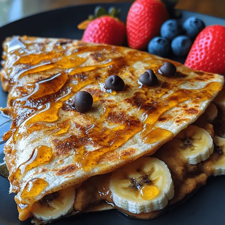 In der heutigen schnelllebigen Welt suchen viele Menschen nach einfachen, aber schmackhaften Rezepten, die nicht nur schnell zubereitet sind, sondern auch den Gaumen erfreuen. Die Erdnussbutter Freude Quesadilla ist ein perfektes Beispiel für ein solches Gericht. Sie kombiniert die cremige Textur von Erdnussbutter mit der Süße von Bananen und optionalen Schokoladenstückchen, alles in einer knusprigen Tortilla. Ideal als Snack, Dessert oder sogar als Frühstück, ist dieses Rezept vielseitig und befriedigend. Einfach zuzubereiten und voller Geschmack, wird diese Quesadilla selbst die wählerischsten Esser überzeugen. Lassen Sie uns die Details dieses köstlichen Rezepts erkunden.
