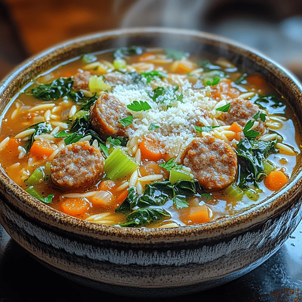 Die italienische Wurst- und Spinatsuppe ist mehr als nur ein einfaches Gericht; sie ist eine Umarmung für die Seele. Diese herzhafte Suppe kombiniert die würzige Tiefe italienischer Wurst mit der frischen, gesunden Note von Spinat und einer Vielzahl von aromatischen Gemüsen. Perfect für kalte Tage oder wenn Sie einfach etwas Trost brauchen, erfreut sich diese Suppe großer Beliebtheit in vielen Haushalten. In diesem Artikel erfahren Sie alles, was Sie über diese köstliche Suppe wissen müssen. Von den sorgfältig ausgewählten Zutaten über die Schritt-für-Schritt-Zubereitung bis hin zu den gesundheitlichen Vorteilen der verwendeten Zutaten – wir bieten Ihnen eine umfassende Anleitung zur Zubereitung dieser wärmenden Mahlzeit.