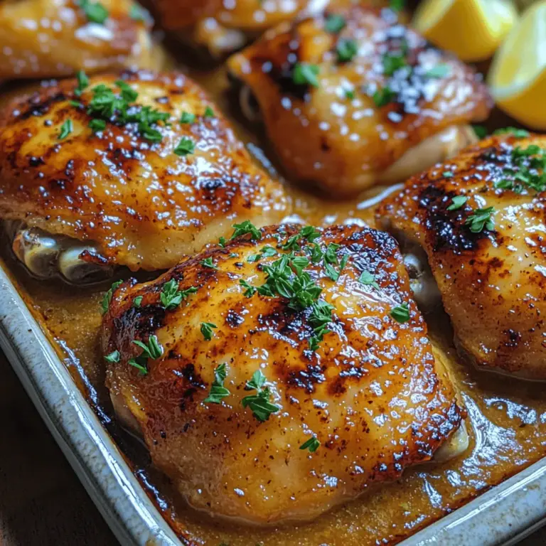 Um den vollen Geschmack des Baked Garlic Butter Chicken Thighs zu verstehen, ist es wichtig, die Hauptzutaten und ihre Rolle im Rezept zu betrachten.