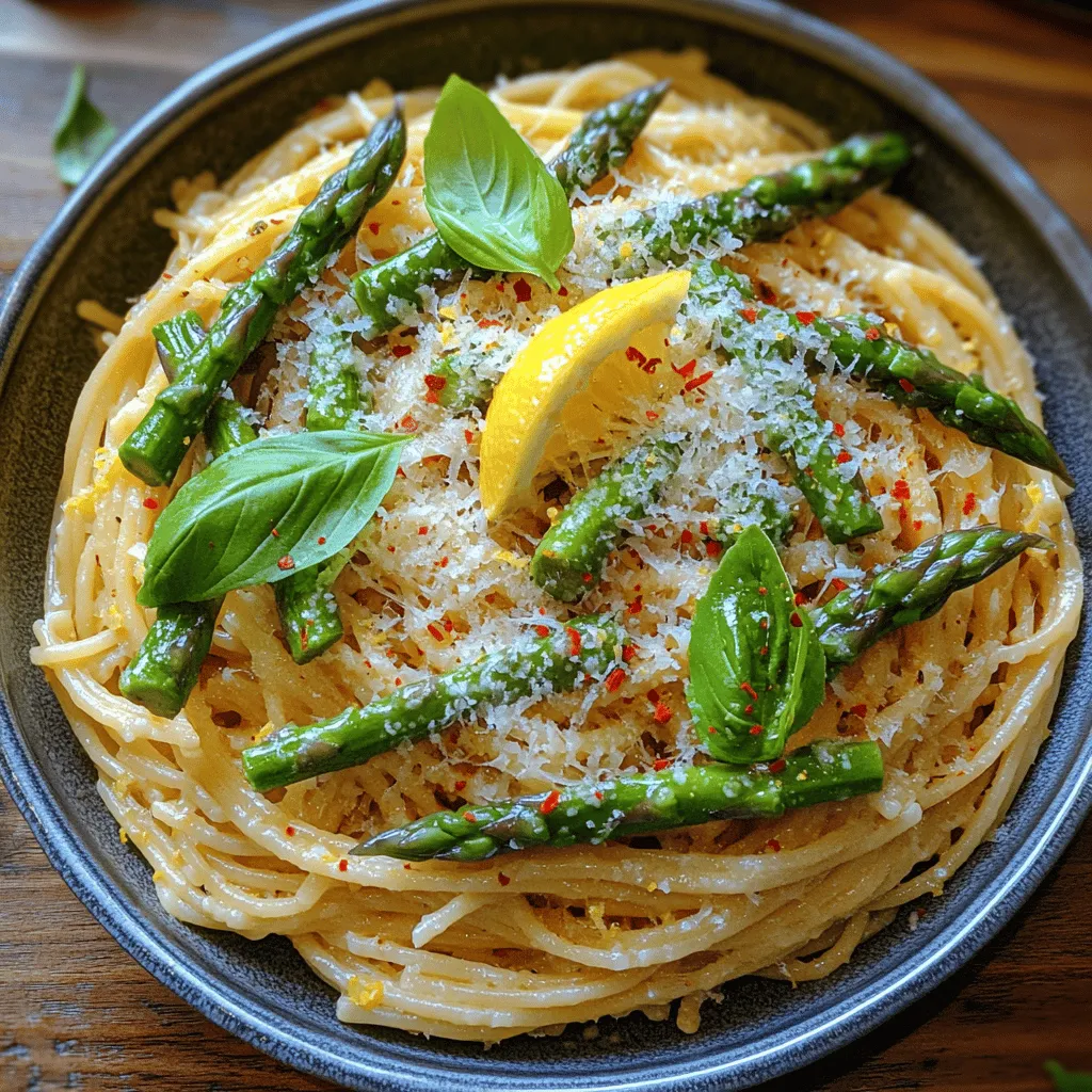 Um die Zesty Spargel & Zitronen Pasta zu einem geschmacklichen Erlebnis zu machen, ist die Auswahl der richtigen Zutaten entscheidend. Hier sind die Hauptkomponenten und ihre jeweiligen Vorteile: