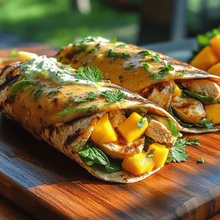 In der heutigen schnelllebigen Welt suchen immer mehr Menschen nach gesunden und leckeren Mahlzeiten, die sich einfach zubereiten lassen. Die Hähnchen-Avocado-Mango-Wraps sind das perfekte Beispiel für ein Gericht, das sowohl nahrhaft als auch geschmacklich ansprechend ist. Diese Wraps kombinieren die zarten Aromen von gegrilltem Hähnchen, cremiger Avocado und süßer Mango, um ein tropisches Geschmackserlebnis zu schaffen, das an sonnige Strände erinnert. Ob als leichtes Mittagessen, Snack für unterwegs oder gesunde Abendmahlzeit – diese Wraps sind eine ausgezeichnete Wahl für jeden Anlass.