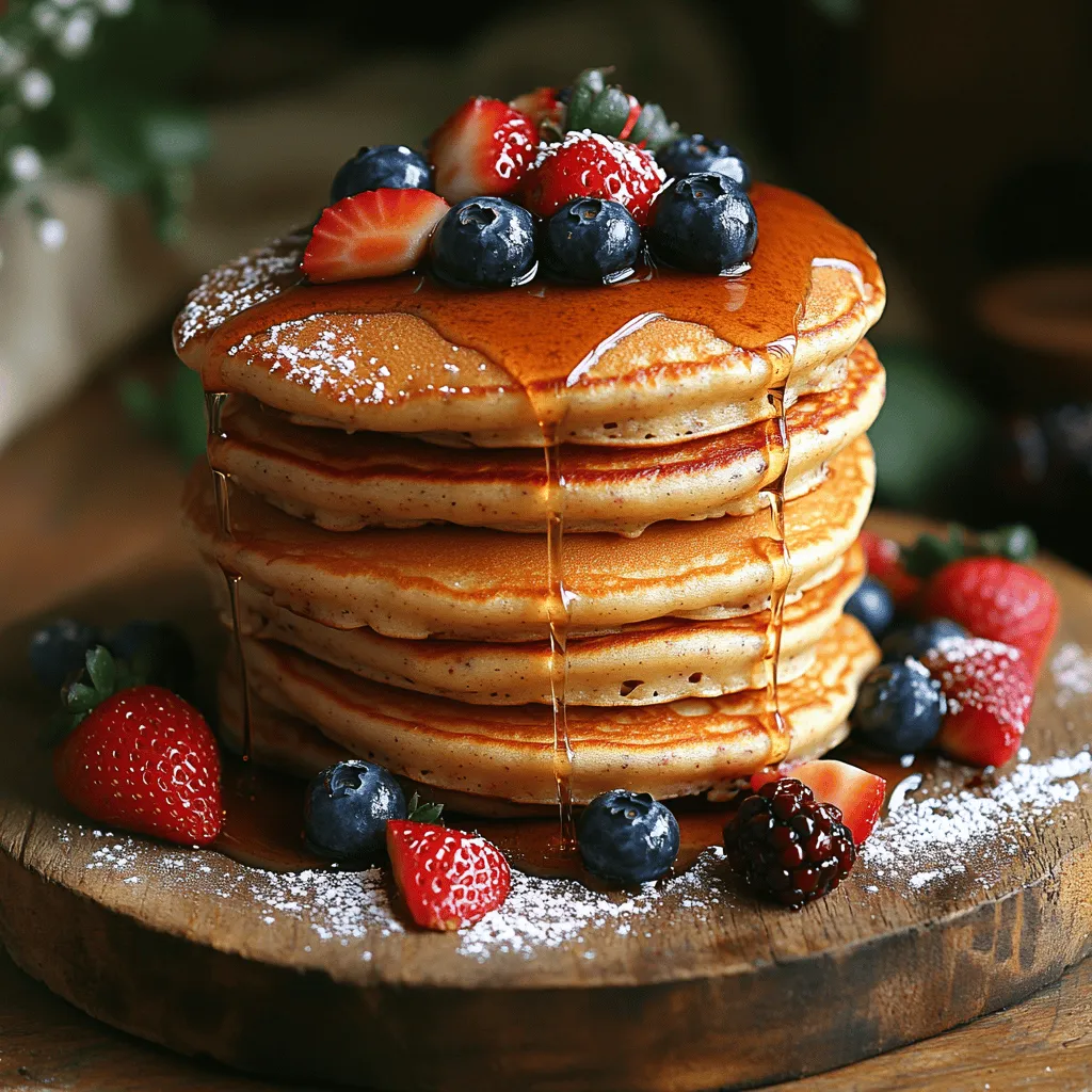 Die Morgenfreude-Pfannkuchen sind mehr als nur ein einfaches Frühstück; sie sind ein köstlicher Start in den Tag, der sowohl den Gaumen erfreut als auch das Herz erwärmt. Diese fluffigen Pfannkuchen sind einfach zuzubereiten und bieten einen perfekten Mix aus süß und herzhaft. Ihre luftige Textur und der angenehme Geschmack machen sie zur idealen Wahl für ein entspanntes Wochenende oder einen besonderen Anlass. Ob Sie sie mit frischen Beeren, Ahornsirup oder einem Hauch Puderzucker servieren, diese Pfannkuchen sind ein wahrer Genuss für die ganze Familie.