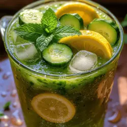 Die Hauptbestandteile der Gurken-Minz-Limonade sind einfach, gesund und leicht erhältlich. Lassen Sie uns einen Blick auf die einzelnen Zutaten werfen und ihre Vorteile erkunden.