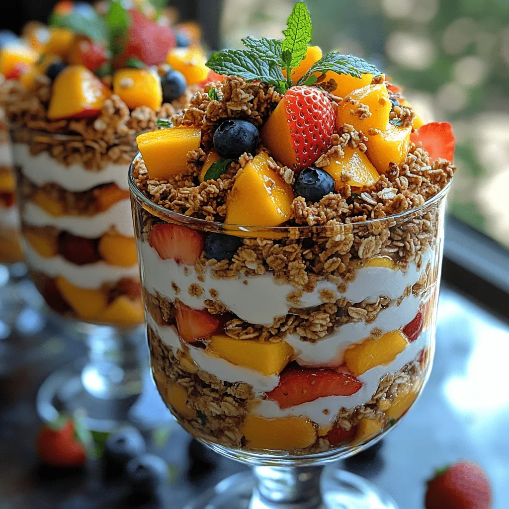 Der Hauptbestandteil unserer Parfaits ist griechischer Joghurt. Dieses Milchprodukt hat in den letzten Jahren aufgrund seiner zahlreichen gesundheitlichen Vorteile an Beliebtheit gewonnen. Griechischer Joghurt ist reich an Eiweiß, was ihn zu einer hervorragenden Wahl für einen sättigenden Snack oder ein nahrhaftes Frühstück macht. Im Vergleich zu herkömmlichem Joghurt hat griechischer Joghurt eine dickere Konsistenz und einen intensiveren Geschmack.