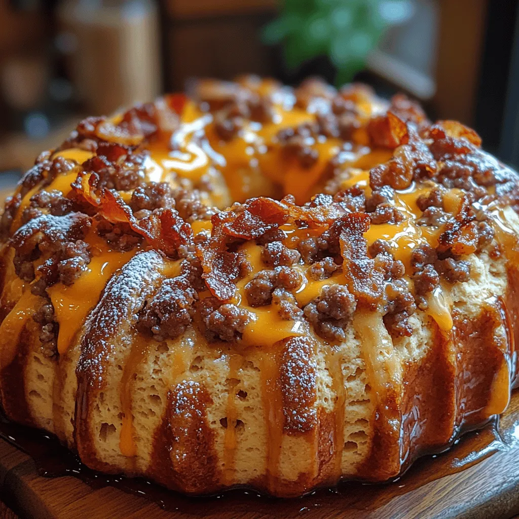 Um den Flaky Frühstücks-Biskuit-Bundt-Kuchen zuzubereiten, benötigen Sie folgende Zutaten: