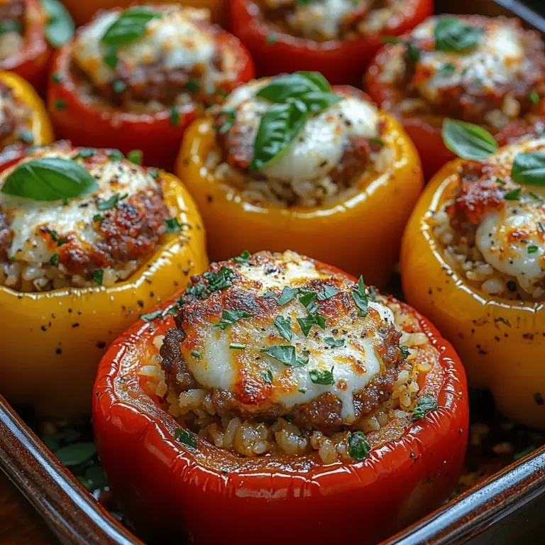 Eine sorgfältige Auswahl der Zutaten ist der Schlüssel zu einem gelungenen Gericht. Für die Zubereitung der Sizzling Italian Sausage Stuffed Peppers benötigen Sie folgende Zutaten: