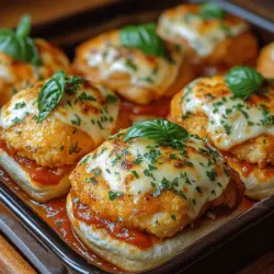 In der Welt der Fingerfood-Rezepte gibt es kaum etwas Verlockenderes als die herzhaften Chicken Parmesan Slider. Diese kleinen, aber feinen Brötchen sind perfekt für Partys, Familienfeiern oder einfach als köstlicher Snack für zwischendurch. Mit einer Kombination aus saftigem Hähnchen, würziger Marinara-Sauce und geschmolzenem Mozzarella sind diese Slider nicht nur einfach zuzubereiten, sondern auch ein echter Genuss für den Gaumen. Ob als Aperitif bei einem festlichen Anlass oder als schnelles Abendessen unter der Woche, diese Slider sind garantiert ein Hit bei Jung und Alt.