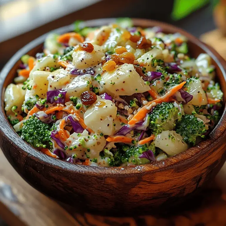 Willkommen zu unserem Rezept für knusprigen und cremigen Brokkoli-Slaw! In der heutigen Zeit, in der gesunde Ernährung und frische Zutaten immer mehr in den Vordergrund rücken, ist dieser Brokkoli-Slaw eine perfekte Wahl. Er vereint knackiges Gemüse mit einer cremigen, geschmackvollen Soße und bietet sowohl eine gesunde Beilage als auch ein leichtes Hauptgericht. Egal, ob Sie ein Picknick planen, eine Grillparty veranstalten oder einfach nur einen frischen Salat zum Mittagessen genießen möchten – dieser Brokkoli-Slaw ist vielseitig und einfach zuzubereiten.