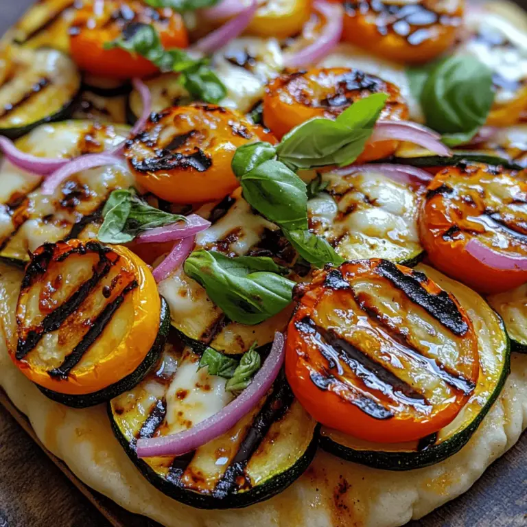 Für die Zubereitung des Bunt Gegrillten Gemüse-Fladenbrots benötigen Sie eine handvoll frischer Zutaten. Hier ist eine Übersicht der wichtigsten Komponenten: