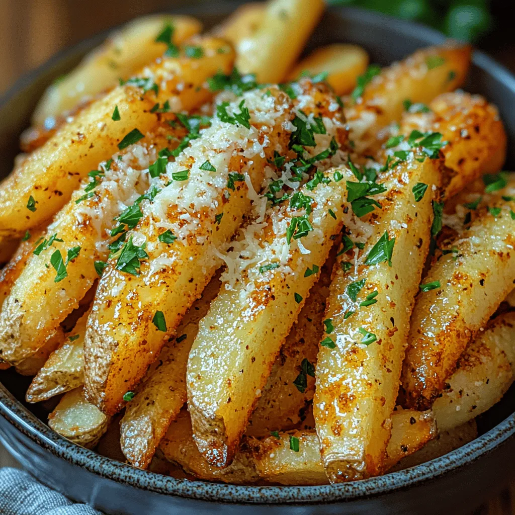 Knusprige Luftfritteuse Knoblauch Parmesan Pommes sind der perfekte Snack oder eine köstliche Beilage für jede Gelegenheit. Wenn Sie auf der Suche nach einem Rezept sind, das den unverwechselbaren Geschmack von knusprigen Pommes mit dem herzhaften Aroma von Knoblauch und dem reichen, salzigen Geschmack von Parmesan kombiniert, dann sind Sie hier genau richtig. Diese Pommes sind nicht nur eine Geschmacksexplosion, sondern auch eine gesunde Alternative zu herkömmlich frittierten Pommes, da sie in einer Luftfritteuse zubereitet werden. Durch die Verwendung von weniger Öl können Sie das knusprige Vergnügen genießen, ohne sich um übermäßige Kalorien sorgen zu müssen.