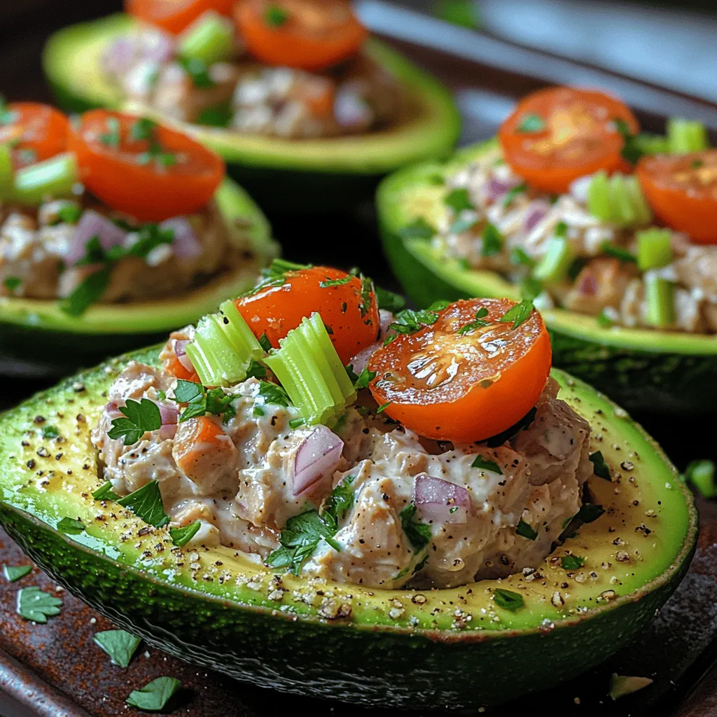 Die gefüllten Avocados mit Thunfisch sind nicht nur ein gesundes und nahrhaftes Gericht, sondern auch eine wahre Augenweide. Mit ihrer leuchtend grünen Farbe und der ansprechenden Präsentation sind diese gefüllten Avocados perfekt geeignet für ein schnelles Mittagessen oder als nahrhafte Vorspeise. In dieser Anleitung werden wir Schritt für Schritt durch die Zubereitung dieses köstlichen Rezepts führen. Die Kombination aus cremigem griechischem Joghurt, frischem Gemüse und herzhaftem Thunfisch bringt nicht nur Geschmack, sondern auch wertvolle Nährstoffe in einen schönen, grünen Mantel.