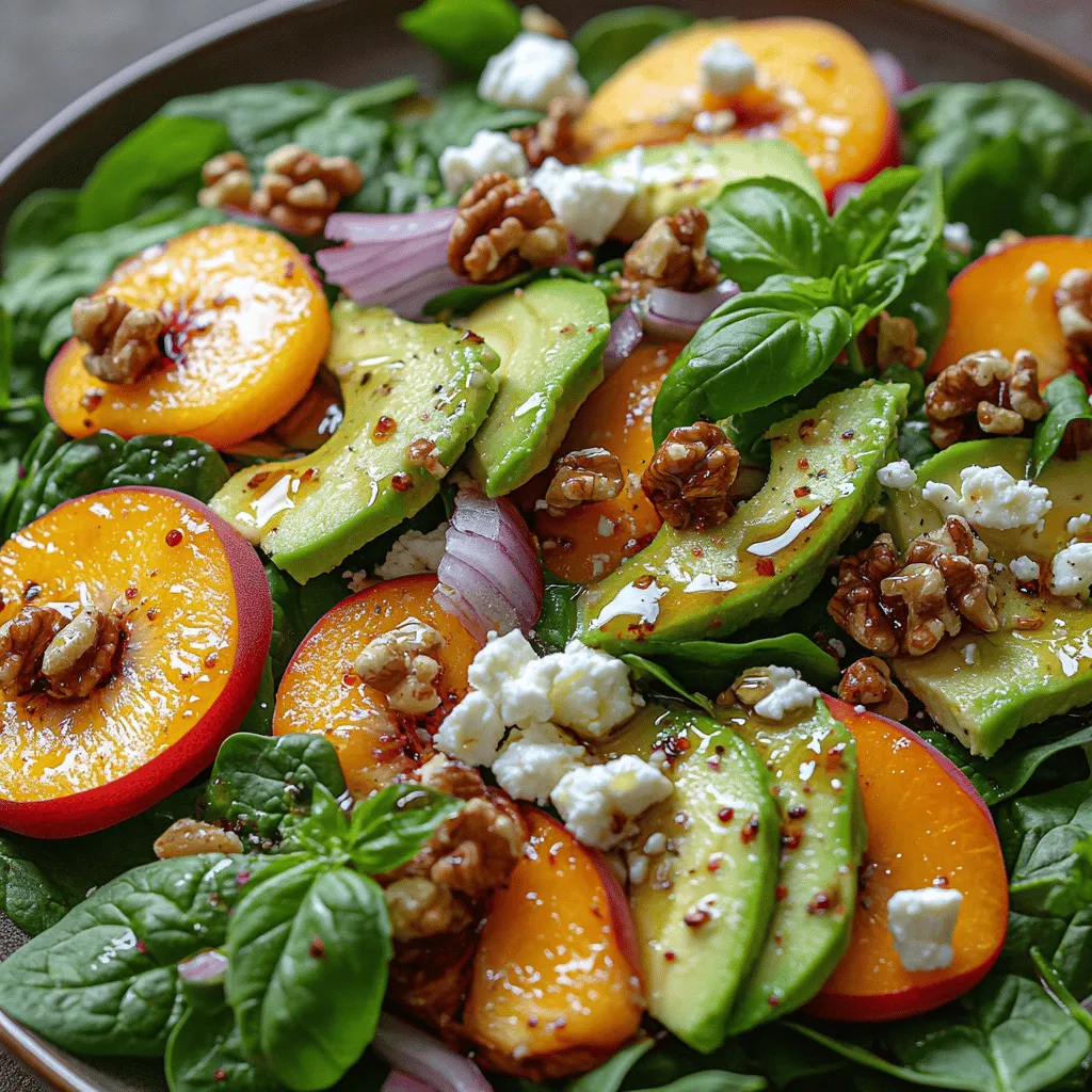 Der Spinat ist die perfekte Grundlage für unseren Salat. Er ist nicht nur reich an Vitaminen und Mineralstoffen, sondern auch kalorienarm und voller Antioxidantien. Spinat enthält hohe Mengen an Vitamin K, das wichtig für die Knochengesundheit ist, sowie Vitamin A, das die Sehkraft unterstützt. Zudem sind die Ballaststoffe im Spinat förderlich für die Verdauung.