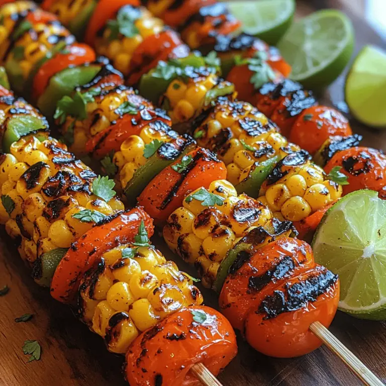 In der Sommerzeit gibt es nichts Besseres, als die frische Luft und den Geschmack von gegrilltem Gemüse zu genießen. Grillabende, Picknicks und Gartenpartys sind die perfekte Gelegenheit, um die Aromen der Saison zu feiern. Diese gegrillten Mais-Chipotle-Spieße sind nicht nur ein Fest für die Augen mit ihrer bunten Zusammenstellung, sondern auch ein Genuss für den Gaumen. Mit der perfekten Kombination aus süßem Mais, knackigem Gemüse und einer rauchigen Chipotle-Würze sind sie die ideale Wahl für Grillabende, Picknicks oder einfach nur als gesunde Mahlzeit.