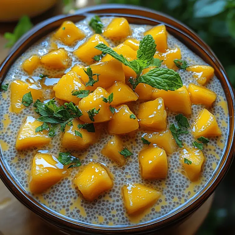 Um den perfekten Mango Chia Pudding zuzubereiten, benötigen Sie eine Handvoll einfacher, aber qualitativ hochwertiger Zutaten. Hier sind die einzelnen Komponenten, die Ihrem Pudding sowohl Geschmack als auch Nährstoffe verleihen: