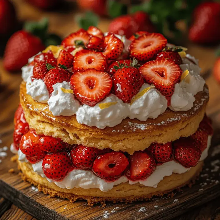Das Backen eines köstlichen Erdbeerkuchens ist eine der besten Möglichkeiten, um frische, saftige Erdbeeren in der Saison zu genießen. Wenn die Erdbeeren reif und süß sind, gibt es kaum etwas Besseres, als sie in einem traumhaften Dessert zu vereinen. In diesem Artikel präsentieren wir Ihnen das Rezept für einen himmlischen frischen Erdbeerkuchen, der mit zarten Shortcakes, süßen Erdbeeren und einer cremigen Schlagsahne zubereitet wird. Dieser köstliche Leckerbissen ist nicht nur ein Genuss für den Gaumen, sondern auch ein wahrer Augenschmaus, der perfekt für jede Feier oder als Dessert an einem warmen Sommertag ist.