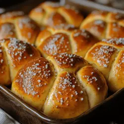 Brezelbrötchen haben ihren Ursprung in der deutschen Backkunst und sind ein fester Bestandteil der deutschen Esskultur. Sie sind bekannt für ihre charakteristische Form und den köstlichen Geschmack, der oft mit dem Duft frischer Brezeln assoziiert wird. Diese Brötchen sind nicht nur ein beliebter Snack für zwischendurch, sondern eignen sich auch hervorragend als Beilage zu herzhaften Gerichten oder als Highlight auf einem Buffet.