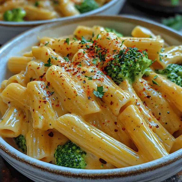 Die Kombination aus Pasta und Käse ist ein wahrer Klassiker in der Küche, und die cremige Brokkoli-Cheddar-Pasta ist da keine Ausnahme. Diese köstliche und herzliche Mahlzeit vereint die wohligen Aromen von scharfem Cheddar und frischem Brokkoli in einer cremigen Sauce, die einfach im Mund zergeht. Egal, ob Sie ein schnelles Abendessen für die Familie zubereiten oder Gäste beeindrucken möchten, dieses Rezept ist sowohl einfach als auch geschmacklich intensiv.