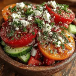 Willkommen zu unserem erfrischenden mediterranen Genuss-Salat, einem Rezept, das nicht nur geschmacklich begeistert, sondern auch voller gesunder Zutaten steckt. Dieser Salat ist eine perfekte Kombination aus frischen, knackigen Gemüsesorten und dem herzhaften Geschmack von Feta-Käse. Ideal als leichte Beilage oder als Hauptgericht an warmen Sommertagen, bringt er das Gefühl von Urlaub am Mittelmeer direkt auf Ihren Teller.