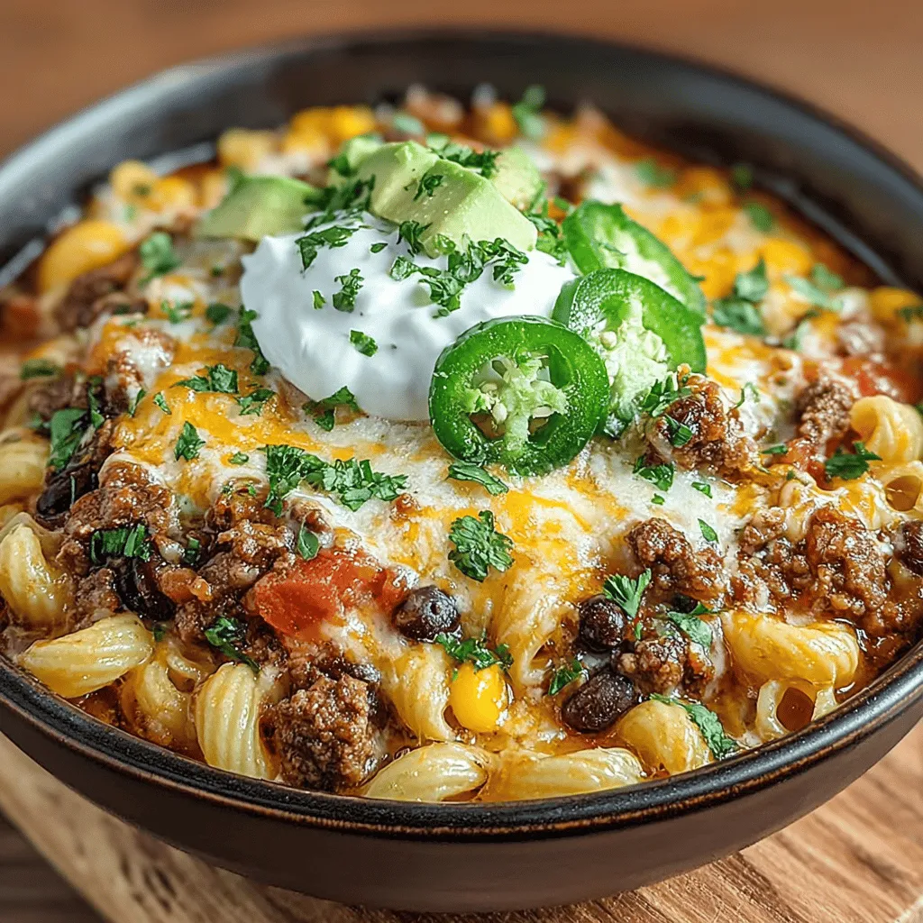 Willkommen zu einem köstlichen Rezept, das die perfekten Aromen von Mexiko mit einem italienischen Klassiker kombiniert. Der Cheesy Fiesta One-Pot Taco Macaroni ist nicht nur ein Genuss für den Gaumen, sondern auch eine zeitsparende Lösung für alle, die geschmackvolle und einfache Gerichte lieben. Ob Sie nach einer schnellen Abendessenidee für die Familie suchen oder eine gesunde Option für Ihre nächste Zusammenkunft benötigen – dieses Rezept ist die Antwort!