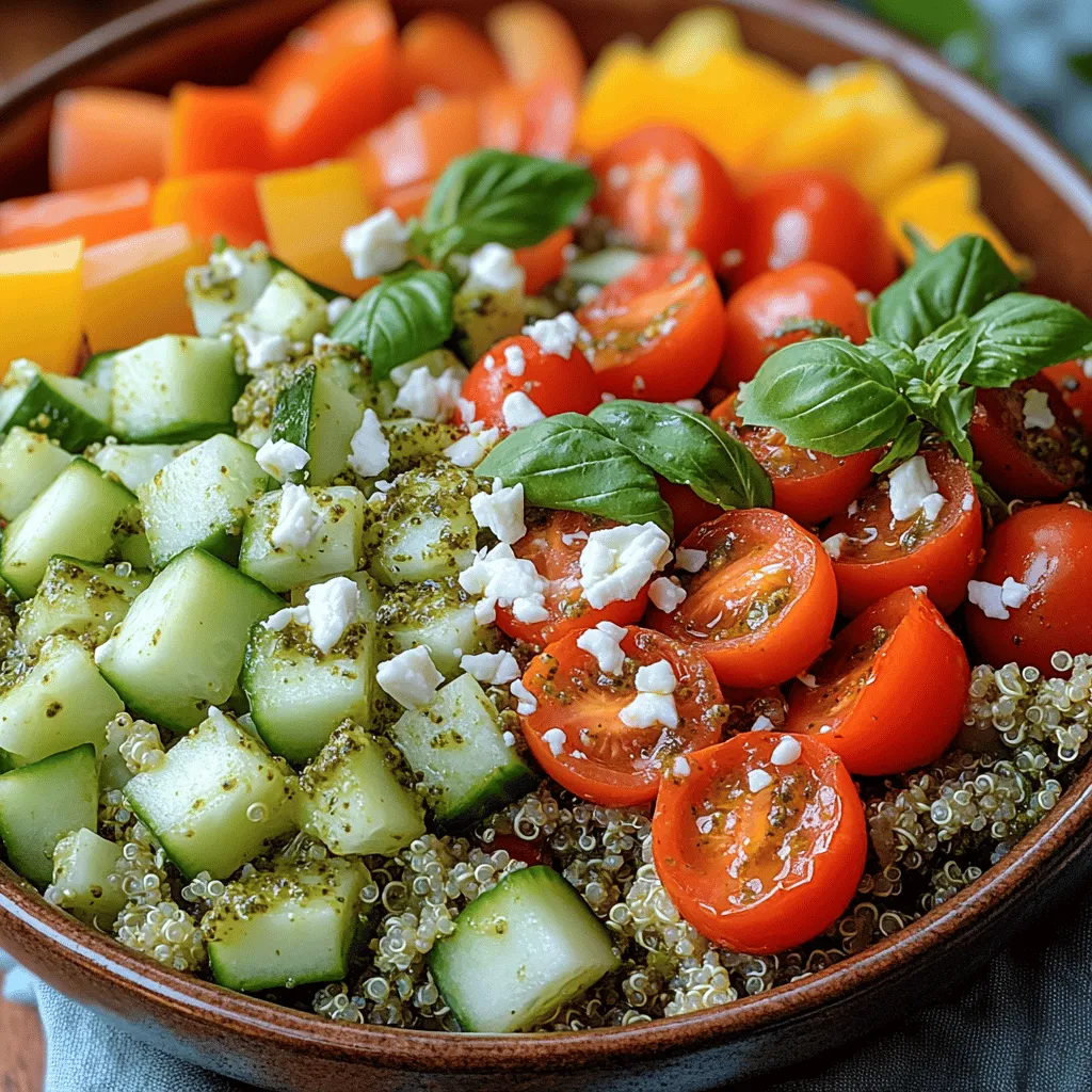 Der Heller Basilikum Pesto Quinoa Salat ist nicht nur ein köstliches Gericht, sondern auch eine gesunde Wahl, die sich hervorragend für jede Gelegenheit eignet. Dieser Salat kombiniert die nussigen Aromen von Quinoa mit dem frischen Geschmack von Basilikum-Pesto, das einen Hauch von italienischer Küche in Ihren Alltag bringt. Quinoa, ein Superfood, ist bekannt für seinen hohen Proteingehalt und seine vielseitige Einsetzbarkeit in diversen Gerichten.