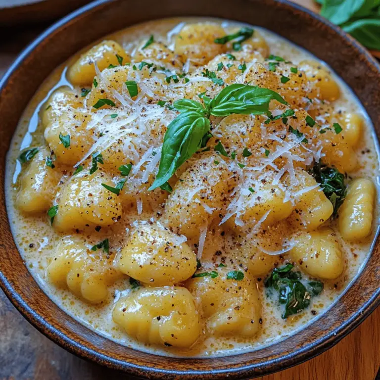 Cremige Knoblauch-Spinat-Gnocchi sind eine wahre Gaumenfreude und ein Highlight der italienischen Küche. Dieses Gericht vereint die zarten, weichen Gnocchi mit einer reichhaltigen, cremigen Soße, die mit frischem Spinat und aromatischem Knoblauch verfeinert wird. Ursprünglich aus Norditalien stammend, haben Gnocchi sich weltweit einen Namen gemacht und sind besonders beliebt in der italienischen Hausmannskost. Die Kombination aus Gnocchi, die oft aus Kartoffeln hergestellt werden, und einer sahnigen Soße macht dieses Gericht zu einem Comfort Food, das sowohl einfach zuzubereiten ist als auch bei festlichen Anlässen begeistert.