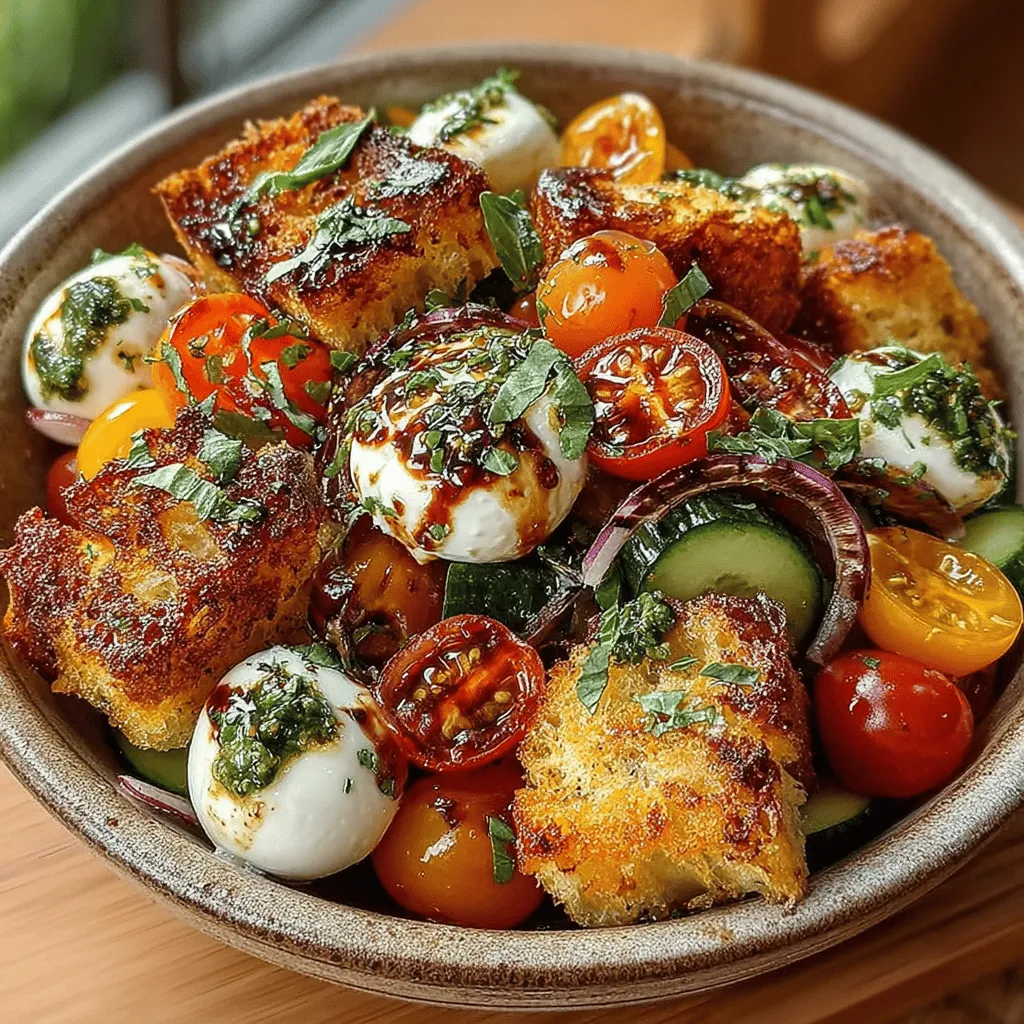 In der heutigen Zeit, in der gesunde Ernährung immer mehr in den Vordergrund rückt, ist es wichtig, Gerichte zu kreieren, die nicht nur lecker sind, sondern auch nahrhaft und ansprechend. Der Tomate-Mozzarella-Panzanella-Salat ist genau das – ein frisches, buntes Gericht, das mit einer Kombination aus gesunden Zutaten überzeugt. Ideal für alltägliche Mahlzeiten, besondere Anlässe oder als erfrischende Beilage an warmen Sommertagen, ist dieser Salat eine wahre Gaumenfreude.