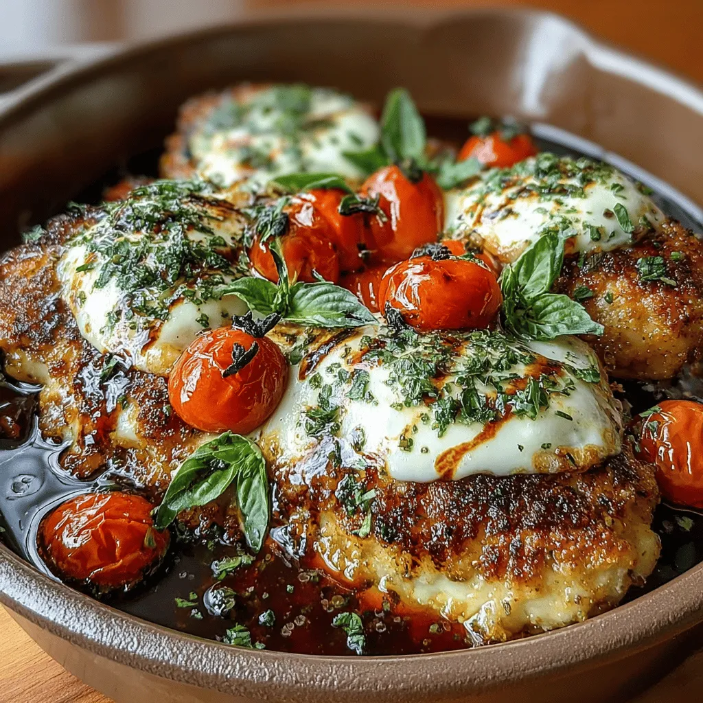 Das Balsamico-Glasierte Caprese-Hühnchen ist ein köstliches und einfach zuzubereitendes Gericht, das die Aromen der italienischen Küche in sich vereint. Es verbindet saftige Hähnchenbrustfilets mit frischem Mozzarella, süßen Kirschtomaten und aromatischen Basilikumblättern, die durch eine reichhaltige Balsamico-Glasur verfeinert werden. Dieses Rezept ist nicht nur ein Genuss für den Gaumen, sondern auch ein visuelles Fest, das sich ideal für ein Familienessen oder eine festliche Gelegenheit eignet.