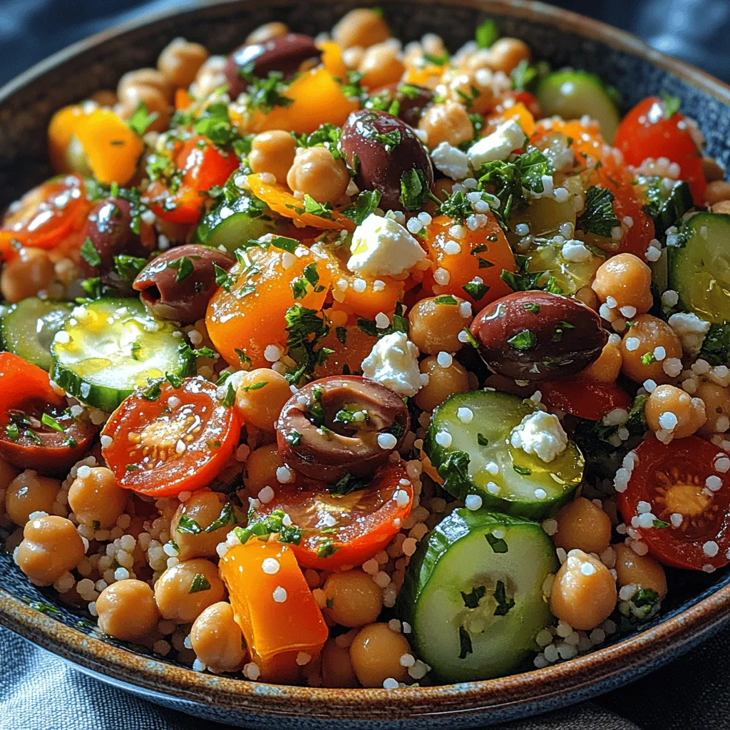 Der Erfrischende Mediterrane Couscous-Salat ist nicht nur ein Fest für die Augen, sondern auch eine wahre Geschmacksexplosion. Dieses Gericht hat sich zu einem beliebten Klassiker in der mediterranen Küche entwickelt und begeistert sowohl Vegetarier als auch Fleischliebhaber. Seine Kombination aus frischen, knackigen Zutaten und aromatischen Kräutern macht ihn zu einer perfekten Wahl für ein leichtes Mittagessen, ein Picknick oder als Beilage zu Grillgerichten.