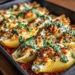 Die italienische Küche ist bekannt für ihre herzhaften und geschmackvollen Gerichte, die oft mit einfachen, frischen Zutaten zubereitet werden. Unter den vielen Köstlichkeiten, die diese Küche zu bieten hat, sind gefüllte Pasta-Gerichte besonders beliebt. Sie vereinen die zarte Textur der Pasta mit einer Vielzahl von Füllungen, die von herzhaft bis süß reichen. Heute möchten wir Ihnen ein besonders erfrischendes und cremiges Rezept vorstellen: Limonen-Ricotta-Gefüllte Muscheln mit Pesto. Dieses Gericht kombiniert die cremige Füllung aus Ricotta und Mozzarella mit dem spritzigen Geschmack von Zitrone und dem aromatischen Aroma von frischem Basilikum.