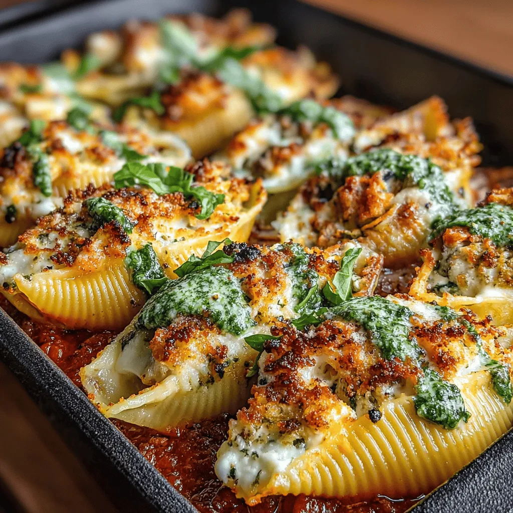 Die italienische Küche ist bekannt für ihre herzhaften und geschmackvollen Gerichte, die oft mit einfachen, frischen Zutaten zubereitet werden. Unter den vielen Köstlichkeiten, die diese Küche zu bieten hat, sind gefüllte Pasta-Gerichte besonders beliebt. Sie vereinen die zarte Textur der Pasta mit einer Vielzahl von Füllungen, die von herzhaft bis süß reichen. Heute möchten wir Ihnen ein besonders erfrischendes und cremiges Rezept vorstellen: Limonen-Ricotta-Gefüllte Muscheln mit Pesto. Dieses Gericht kombiniert die cremige Füllung aus Ricotta und Mozzarella mit dem spritzigen Geschmack von Zitrone und dem aromatischen Aroma von frischem Basilikum.