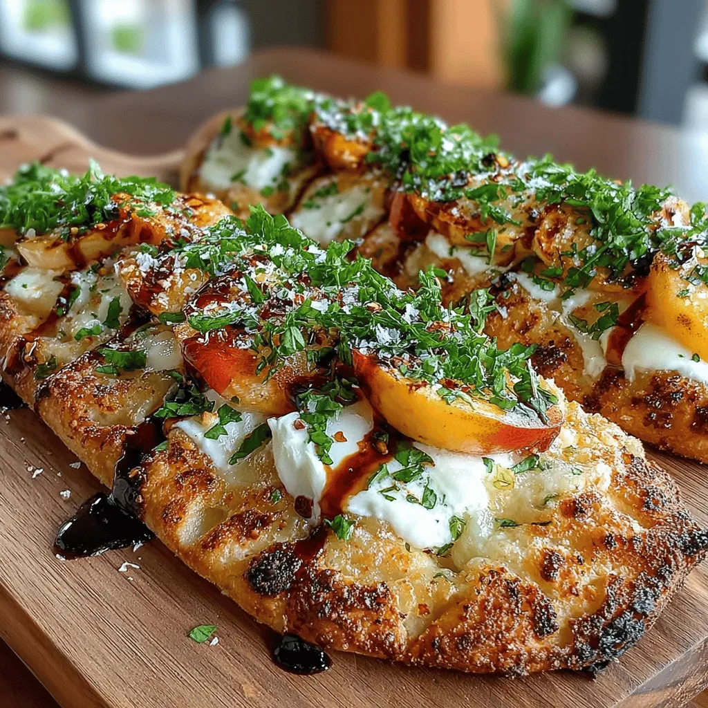 Willkommen zu einem aufregenden Rezept, das die Aromen des Sommers in Ihre Küche bringt: das süße und herzhafte Pfirsich-Basilikum-Fladenbrot. Diese köstliche Mischung aus saftigen Pfirsichen, frischem Basilikum und geschmolzenem Mozzarella auf einem knusprigen Fladenbrot oder Naan ist nicht nur ein Genuss für den Gaumen, sondern auch ein echter Blickfang auf jedem Tisch. Ob als Vorspeise, Snack oder sogar als Teil einer Hauptmahlzeit – dieses Gericht überzeugt durch seine Vielseitigkeit und einfache Zubereitung.
