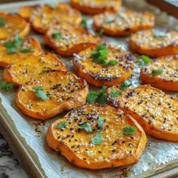 Wenn Sie auf der Suche nach einem gesunden Snack sind, der nicht nur köstlich, sondern auch einfach zuzubereiten ist, dann sind die Goldenen Sesam-Süßkartoffelchips genau das Richtige für Sie. Dieses Rezept bietet eine wunderbare Kombination aus süßen, knusprigen Süßkartoffeln, aromatischem Sesamöl und würzigen Gewürzen, die zusammen ein Geschmackserlebnis der besonderen Art kreieren. Perfekt als Snack für zwischendurch oder als Beilage zu Ihren Lieblingsgerichten – diese Chips sind vielseitig und erfreuen sich großer Beliebtheit bei Jung und Alt.