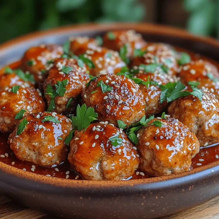 Wenn Sie auf der Suche nach einem Gericht sind, das sowohl herzhaft als auch aufregend ist, dann sind die zarten Honig-Sriracha-Fleischbällchen genau das Richtige für Sie. Diese Kombination aus saftigem Fleisch, süßem Honig und der feurigen Schärfe von Sriracha sorgt für ein Geschmackserlebnis, das sowohl Gaumenfreuden bereitet als auch in der Zubereitung Freude macht. Ideal als Vorspeise oder als Hauptgericht serviert, sind diese Fleischbällchen nicht nur einfach zuzubereiten, sondern auch ein echter Hingucker bei jedem Anlass.