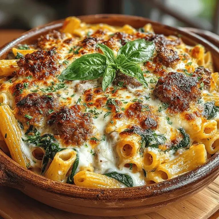 Essen ist nicht nur ein Grundbedürfnis, sondern auch eine Kunstform und eine Möglichkeit, mit Freunden und Familie zu kommunizieren. Rezepte spielen eine zentrale Rolle in der Küche, denn sie helfen uns, köstliche Gerichte zuzubereiten, die nicht nur gut schmecken, sondern auch Erinnerungen schaffen. Heute stellen wir Ihnen ein besonders leckeres Rezept vor: Cremige gebackene Penne mit italienischer Wurst. Dieses Gericht vereint die herzhaften Aromen von italienischer Wurst mit einer cremigen Käsesauce und frischem Gemüse, was es zur perfekten Wahl für ein gemütliches Abendessen oder eine Feier macht.