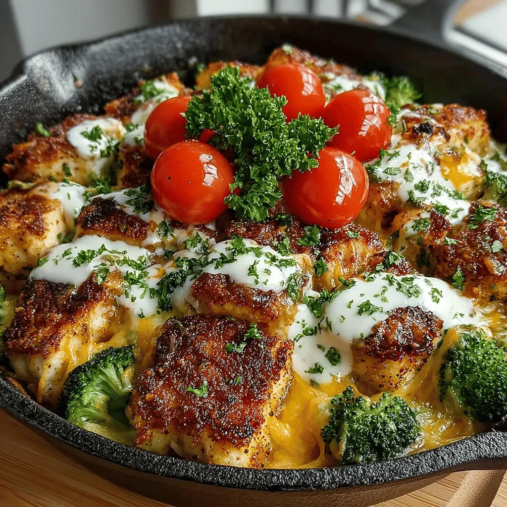 Willkommen zu einem köstlichen und einfach zuzubereitenden Rezept, das perfekt für hektische Wochentage ist: die Käse Ranch Hähnchen-Brokkoli-Pfanne. Dieses Gericht vereint zartes Hähnchenbrustfilet, frischen Brokkoli und cremigen Cheddar-Käse in einer herzhaften Pfannenmahlzeit, die nicht nur schnell zubereitet ist, sondern auch den Gaumen verwöhnt. In nur 30 Minuten können Sie ein nahrhaftes und schmackhaftes Gericht auf den Tisch bringen, das die ganze Familie begeistern wird.